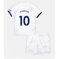 Otroški Nogometni dresi Tottenham Hotspur James Maddison #10 Domači 2023-24 Kratek Rokav (+ Kratke hlače)